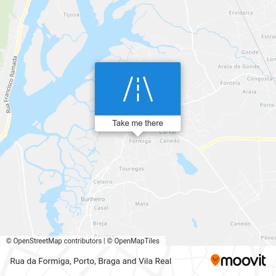 Rua da Formiga map
