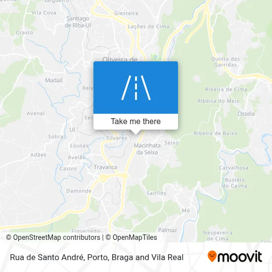 Rua de Santo André map