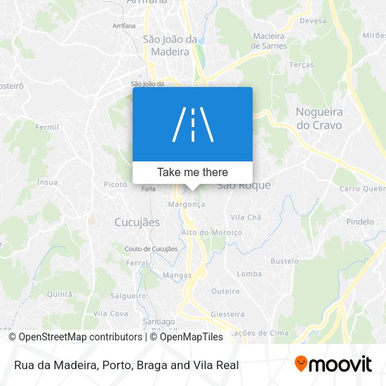 Rua da Madeira mapa
