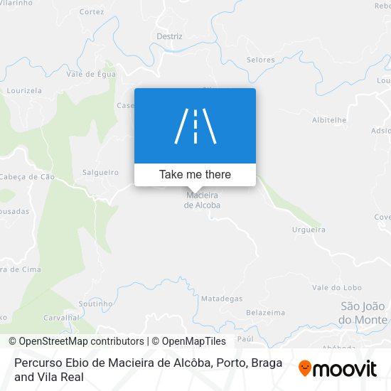 Percurso Ebio de Macieira de Alcôba map