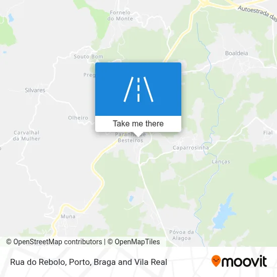 Rua do Rebolo map
