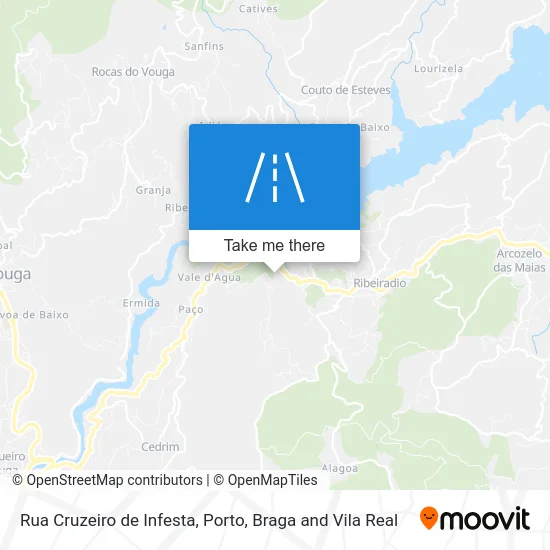 Rua Cruzeiro de Infesta map