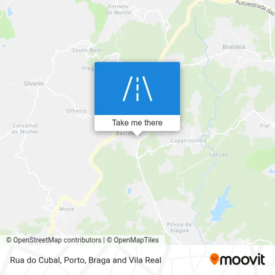 Rua do Cubal map