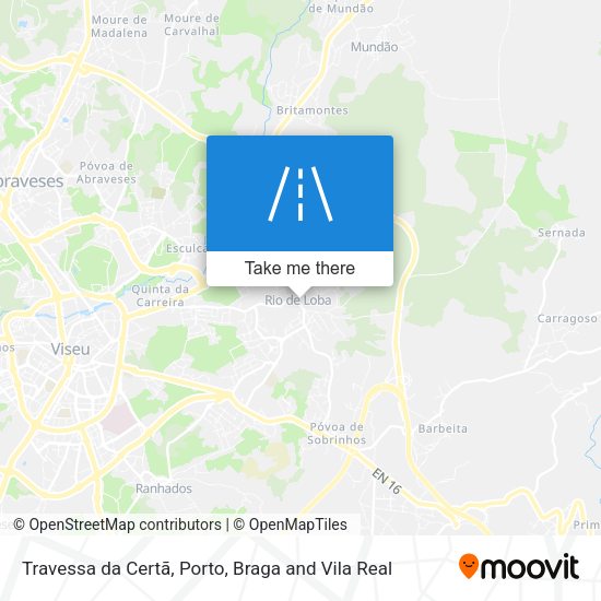 Travessa da Certã mapa