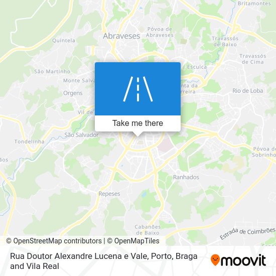 Rua Doutor Alexandre Lucena e Vale map