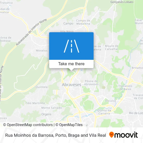 Rua Moinhos da Barrosa map