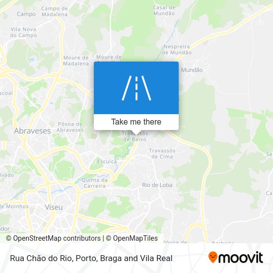 Rua Chão do Rio mapa