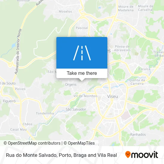 Rua do Monte Salvado map