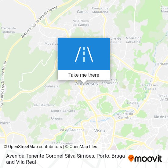 Avenida Tenente Coronel Silva Simões mapa