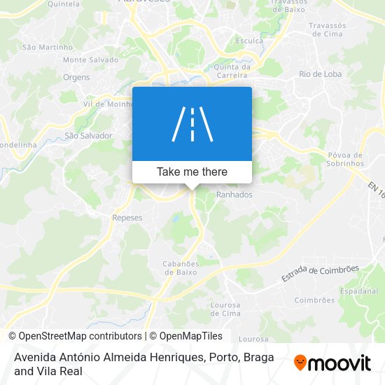 Avenida António Almeida Henriques mapa