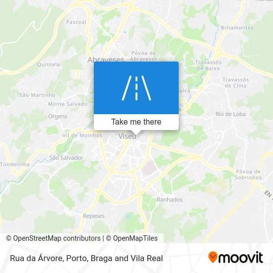 Rua da Árvore map