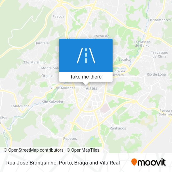 Rua José Branquinho mapa