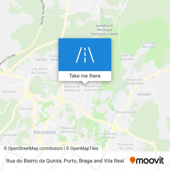 Rua do Bairro da Quinta mapa