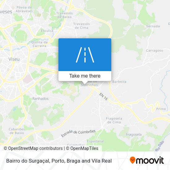 Bairro do Surgaçal mapa