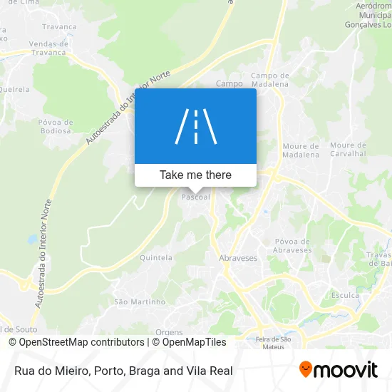 Rua do Mieiro map