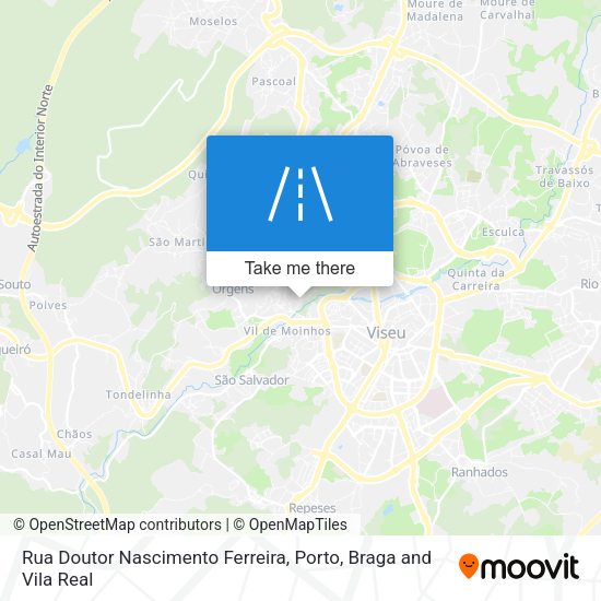 Rua Doutor Nascimento Ferreira mapa