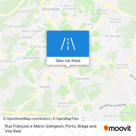 Rua François e Mário Grangeon mapa