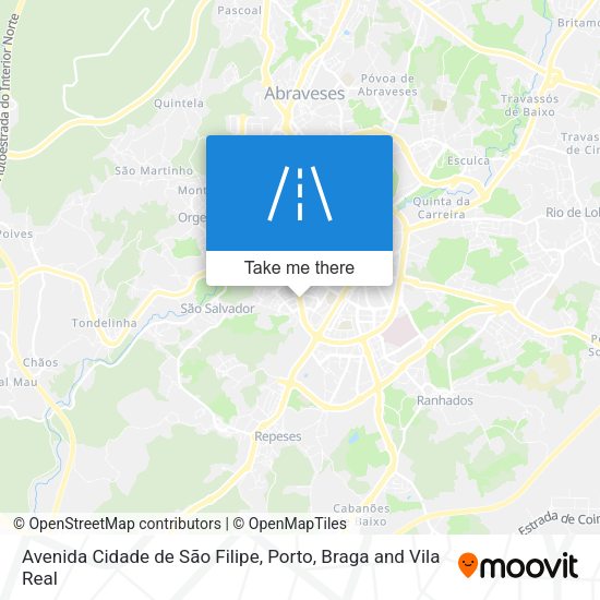 Avenida Cidade de São Filipe map