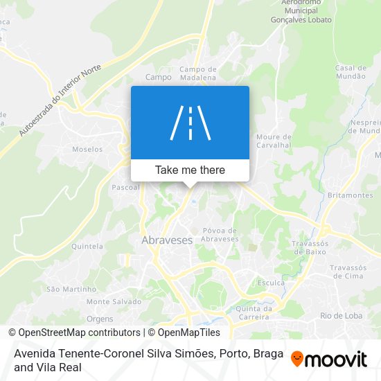 Avenida Tenente-Coronel Silva Simões map