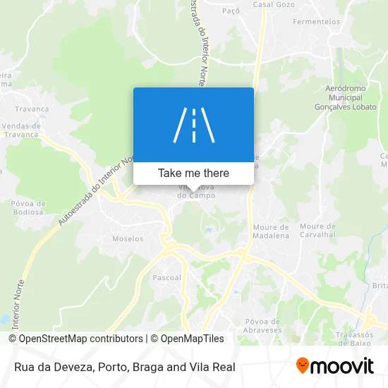 Rua da Deveza map