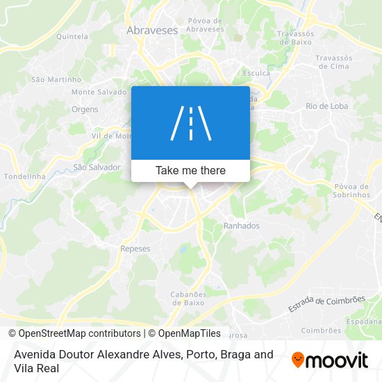 Avenida Doutor Alexandre Alves mapa