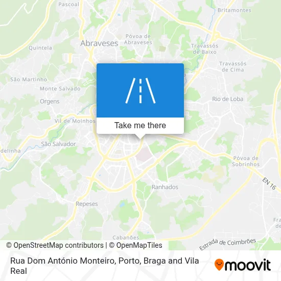 Rua Dom António Monteiro map