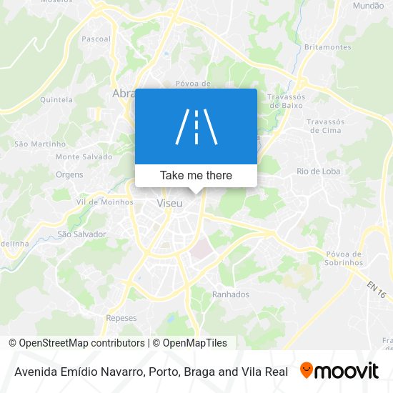 Avenida Emídio Navarro mapa