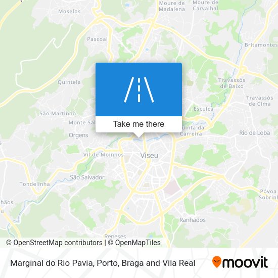 Marginal do Rio Pavia mapa
