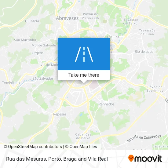 Rua das Mesuras map