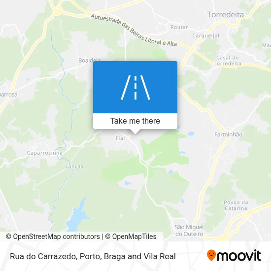 Rua do Carrazedo map