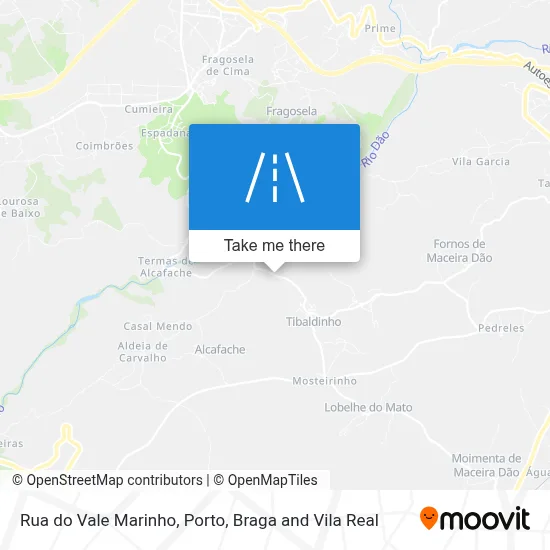 Rua do Vale Marinho map