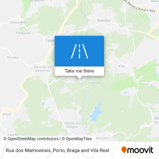 Rua dos Mamoeirais map