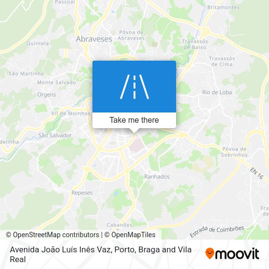 Avenida João Luís Inês Vaz map