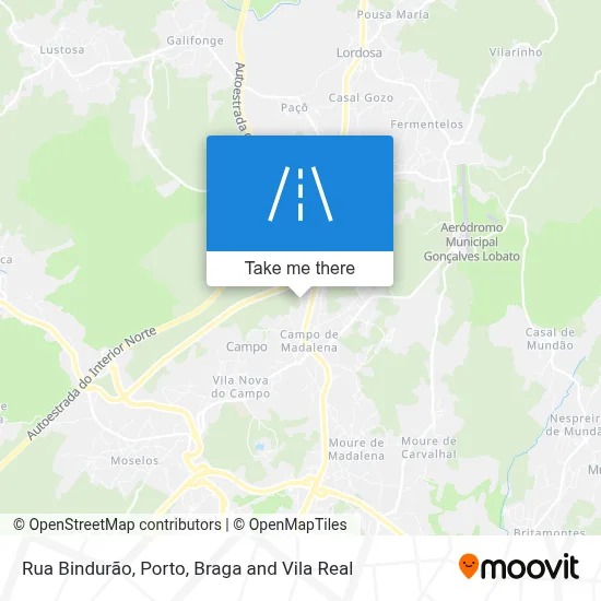 Rua Bindurão map