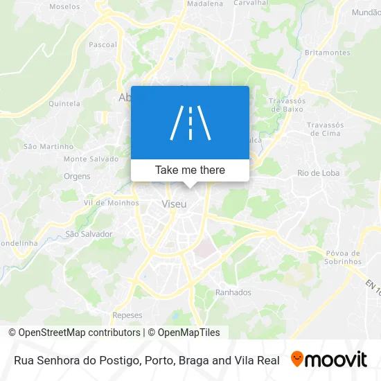 Rua Senhora do Postigo map