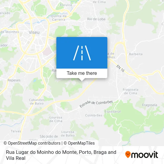 Rua Lugar do Moinho do Monte map