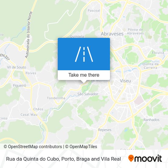Rua da Quinta do Cubo mapa