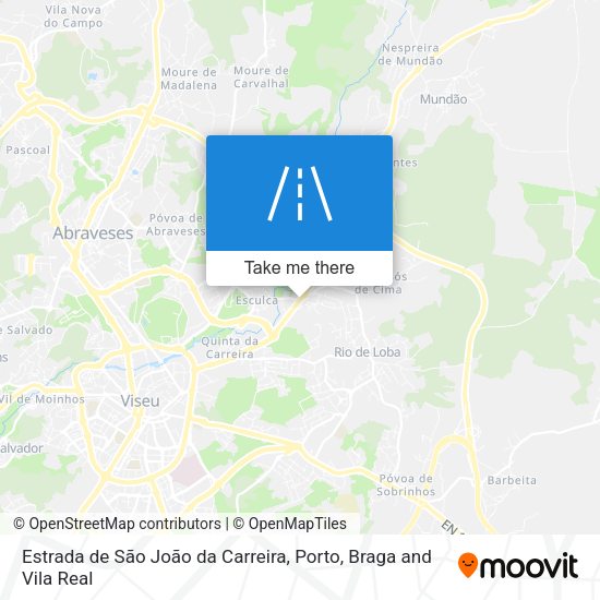Estrada de São João da Carreira map