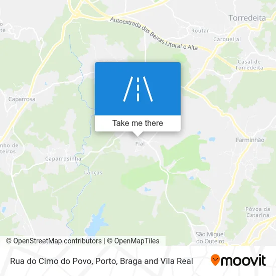 Rua do Cimo do Povo map