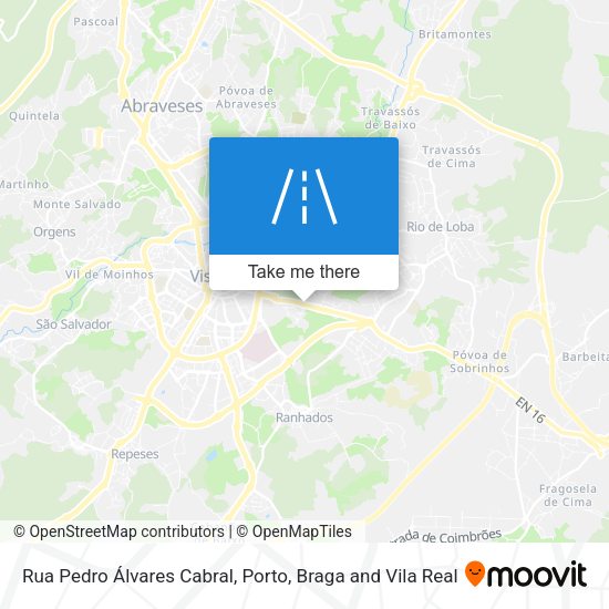 Rua Pedro Álvares Cabral mapa