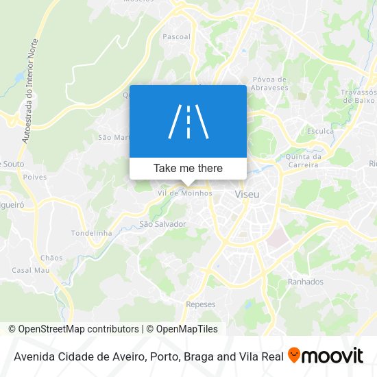 Avenida Cidade de Aveiro mapa