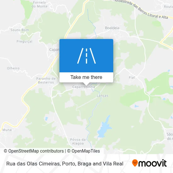 Rua das Olas Cimeiras map