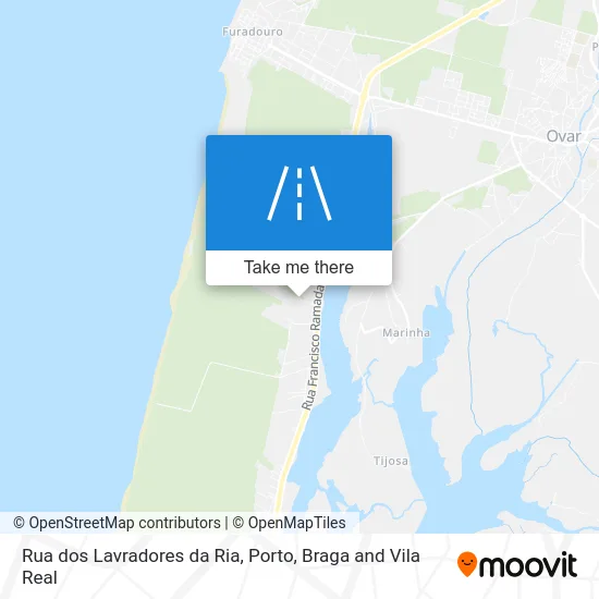 Rua dos Lavradores da Ria map