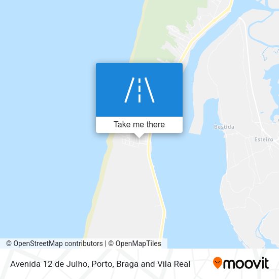 Avenida 12 de Julho mapa