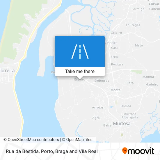 Rua da Béstida map