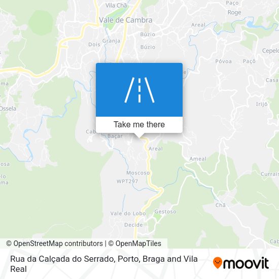Rua da Calçada do Serrado map