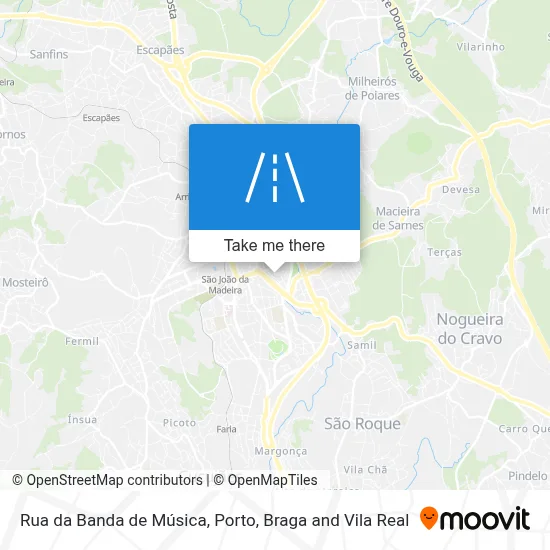 Rua da Banda de Música map