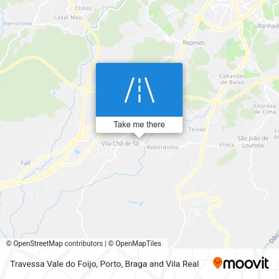 Travessa Vale do Foijo mapa