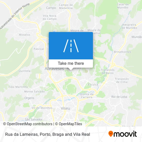 Rua da Lameiras map