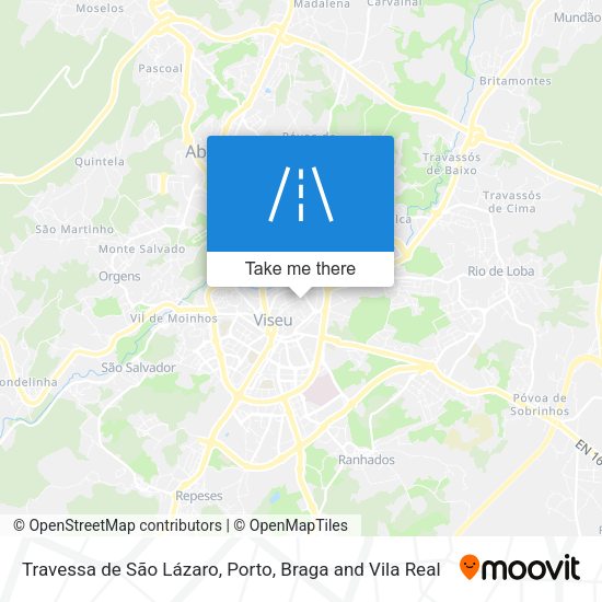 Travessa de São Lázaro mapa